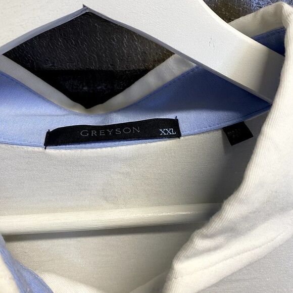 NEW Greyson Polo shirt mens size XXL solid white golf athletic pima cotton - Picture 7 of 11
